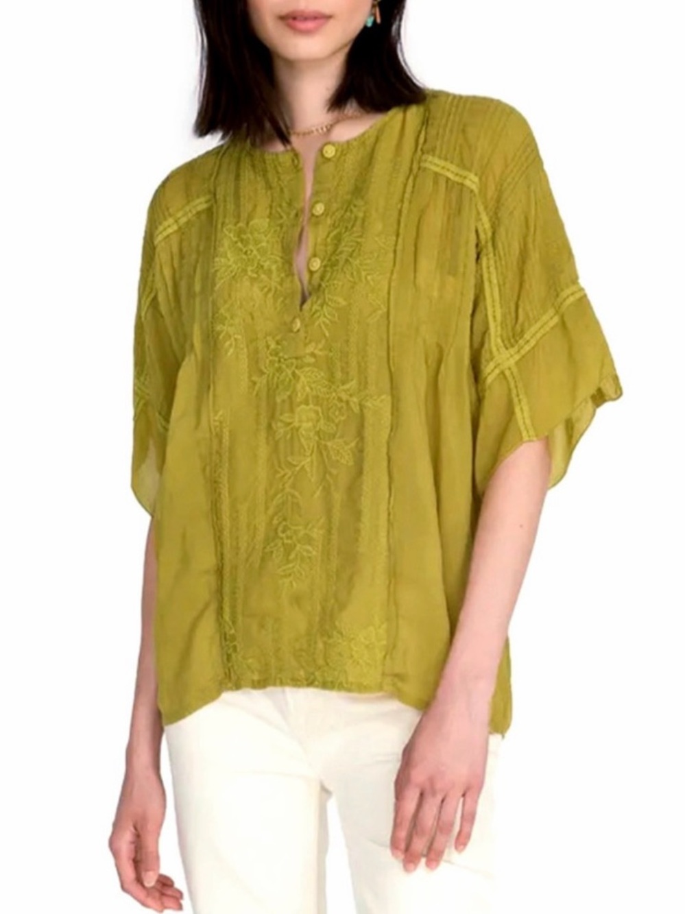 Johnny Was • Floral Embroidered Keaton Blouse